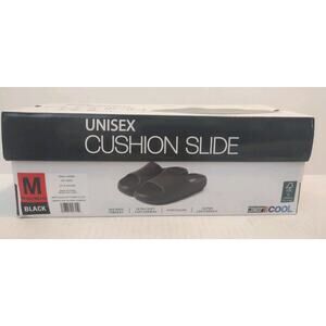 32° COOL UNISEX CUSHION SLIDE W7. 5-8.5 M 5.5-6.5 BLACK NEW